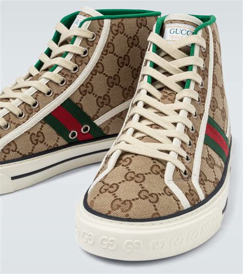 gucci tennis shoes with lips|Gucci tennis 1977 high top.